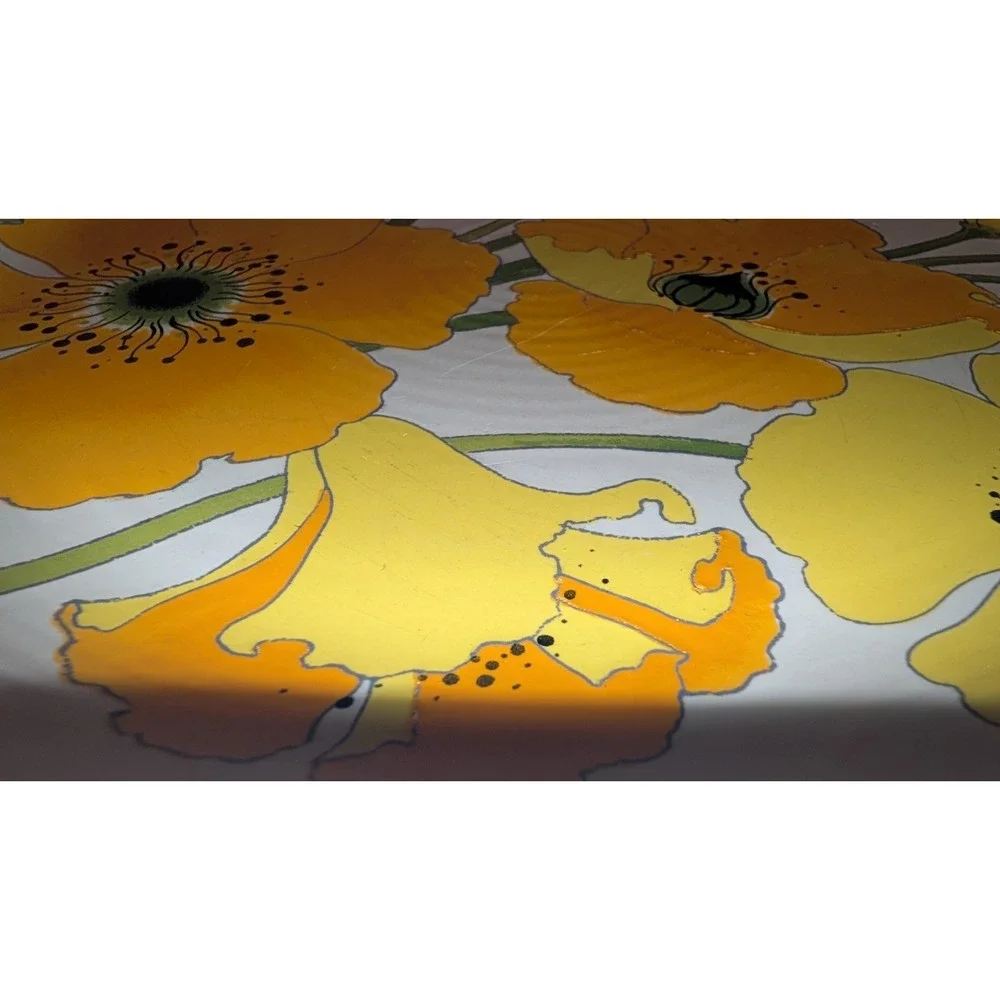 Wild poppy trail California Pottery 2 Dinner Plates set/ Lot 10.75